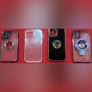 Set of 4 iPhone 13 Pro Max Smartphone Cases with Free Screen Protector.